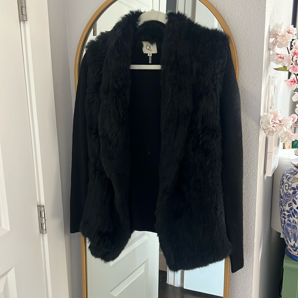 Qi rabbit fur sweater XS